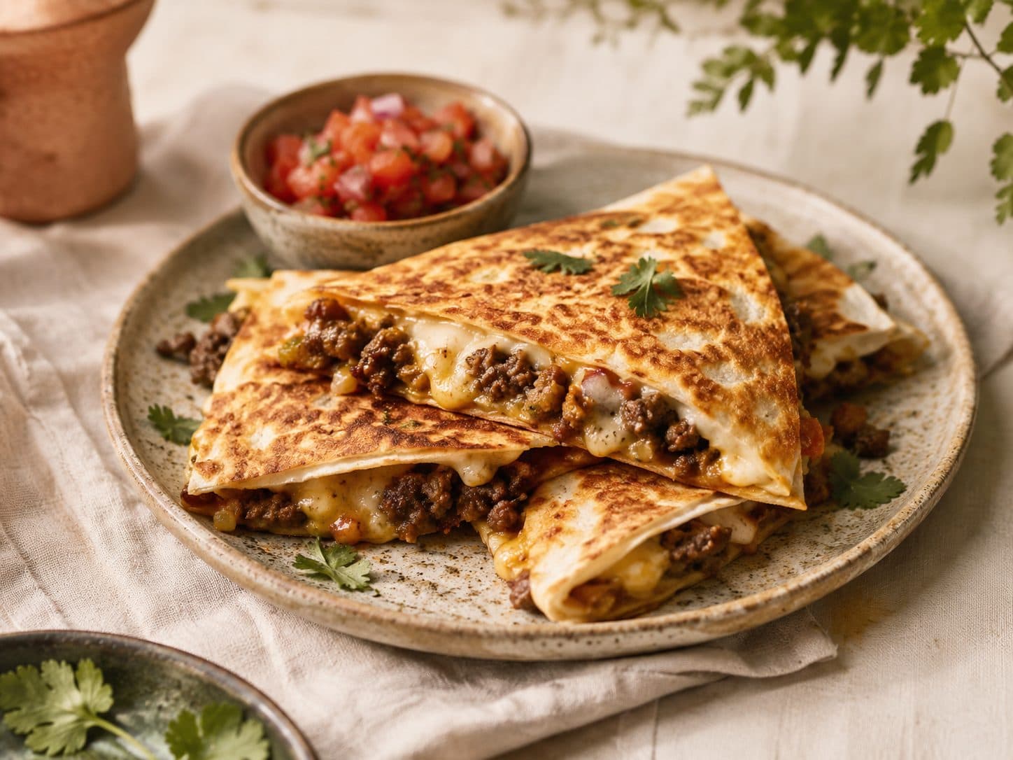 Quesadillas med kjøttdeig